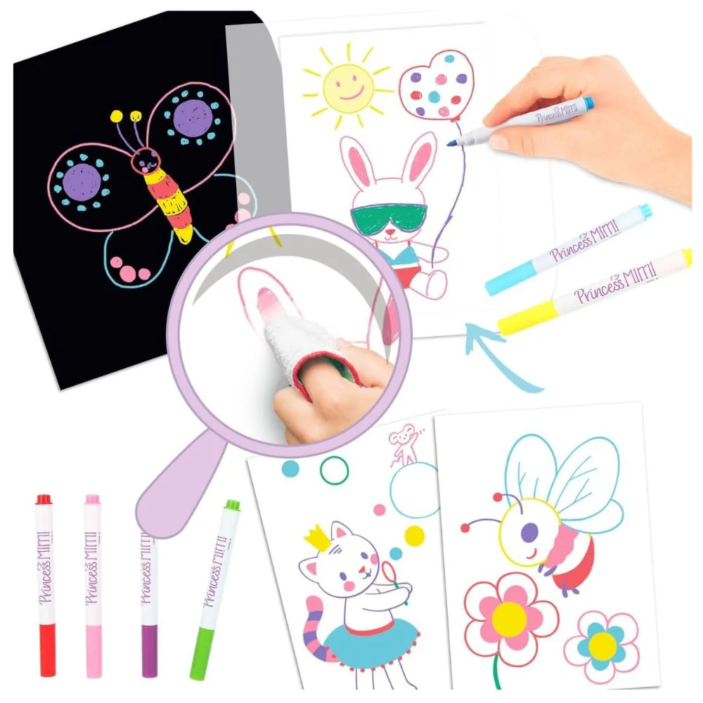Libro para pintar y borrar Princess Mimi (Pizarra de viaje)