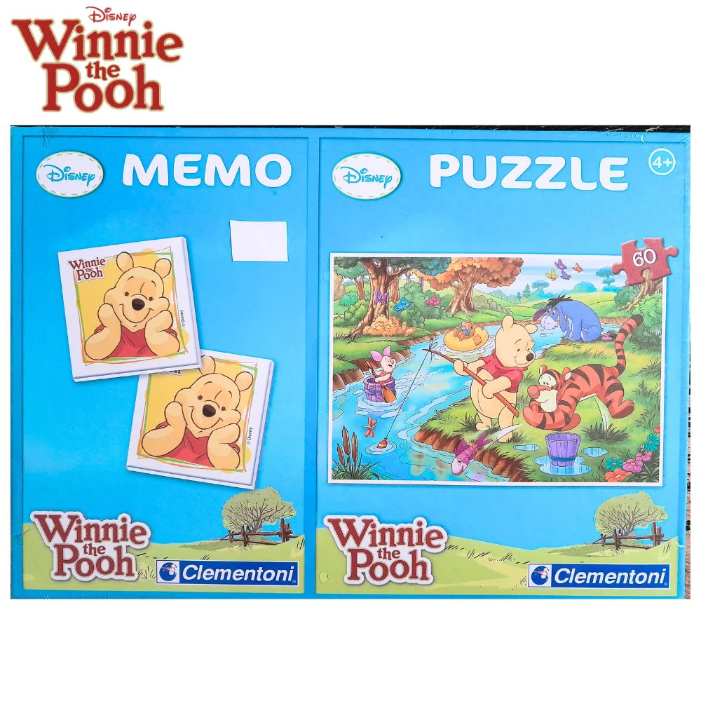 Winnie the Pooh puzzle 60 piezas y juego de memoria Disney